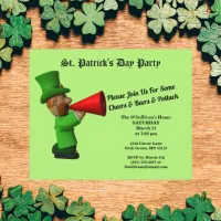 Budget St Patrick's Day Party Potluck Invite Paper