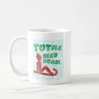 Total Sled Head Funny Holiday Logo Fun Times Coffee Mug