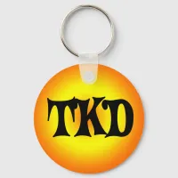 Orange and Yellow TKD Keychain