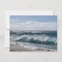 Tropical Island - Coast Beach Ocean Waves Postcard