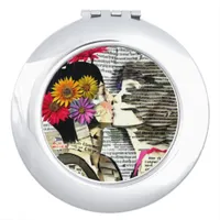 Two Women in Love | Pride Kiss Compact Mirror