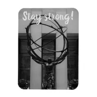 Stay Strong NYC Atlas in Rockefeller Center Statue Magnet