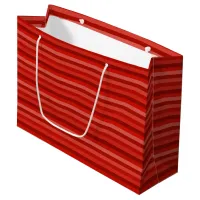 Red Horizontal Stripes Large Gift Bag