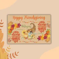 Thanksgiving Friendsgiving Autumn on beige | Placemat