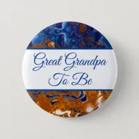 Great Grandpa To Be | Boy's Baby Shower  Button