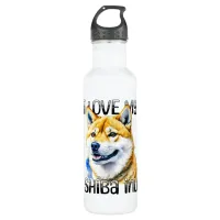 I Love My Shiba Inu | Dog Owner  Stainless Steel Water Bottle