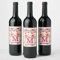 Personalized Fall Wine Label