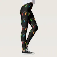 Colorful Christmas String Lights | Festive Holiday Leggings