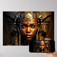 African Warrior Princess Afrofuturism Render