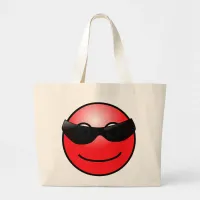 Red Face Tote Bag