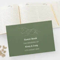 Catbells Sage Green Wedding Guestbook