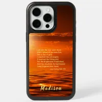 Sunset Orange Golden Sky Sea of Gold Inspire Name iPhone 15 Pro Max Case