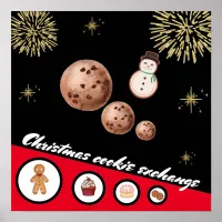 Cookies for cookie exchange christmas gingerbread  poster