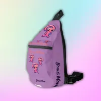 Bonus Mom - Modern in Pink & Purple | Sling Bag