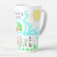 Add your Child's Artwork to this Latte Mug