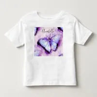 Ethereal Marvelous Morpho Blue Lilac Butterflies  Toddler T-shirt