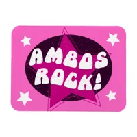 Ambo Driver Ambos Rock Funny Pink Magnet