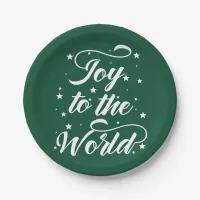 joy to the world Christmas Paper Plates