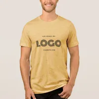 Black Modern Rectangular Logo Tri-Blend Shirt