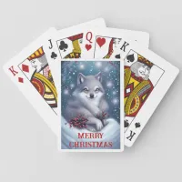 Christmas Wolf - Playing Cards