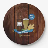 Octoberfest Club/Pub/Company add logo Paper Plates