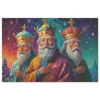 Three Kings Christmas holiday scene celebration Tissue Paper