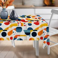 Bauhaus Geometric Abstract Pattern#6 ID1068 Tablecloth