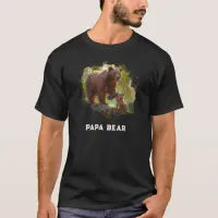*~* PAPA BEAR Cub Father's Day Gift AP86 Art T-Shirt