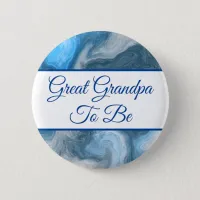 Great Grandpa To Be | Boy's  Baby Shower Button