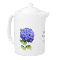 Blue Hydrangea Teapot