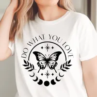 Boho Do What You Love Butterfly Motivation Tri-Blend Shirt