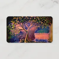 *~* QR Fantasy Ethereal TREE  AP82 Business Card