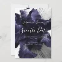 Dark Purple Minimalist Radiant Diaphanous  Modern  Save The Date