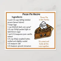 Pecan Pie Recipe Card