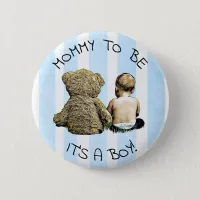 Mommy to be, Its a boy, Baby Shower Button