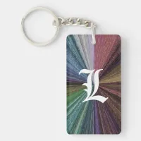 Circular Gradient Earthy Rainbow Keychain