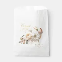 Floral Drama Wedding Thank You White ID1022 Favor Bag