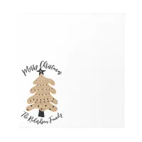 Color Changeable Hand Drawn Doodle Christmas Tree Notepad