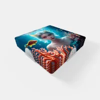 Beautiful Mermaid Under the Ocean Coaster Set