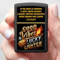 Lucky Lighter: Good Vibes Design Zippo Lighter