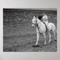 Vintage Arabian and Boy Poster