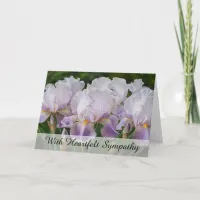 *~*  IRIS FLOWERS TV2 Sympathy Love Light Card