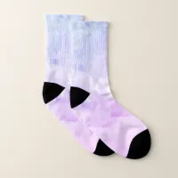 Snow Scene with Ornaments and Blue Pink Tint Snow Socks