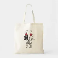 Let the Games Begin Meeple Wedding Fun Art Tote Bag