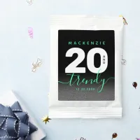 Modern Girly Mint Green 20 and Trendy Margarita Drink Mix