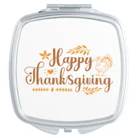 Happy Thanksgiving Compact Mirror