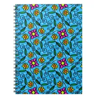 Abstract Floral Notebook