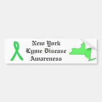 New York Lyme Disease Awareness Bumper Sticker