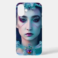 Japanese Empress Jewels Gems Fantasy Art Poster iPhone 16 Plus Case