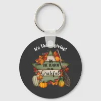 Tis The Season To Be Grateful Keychain